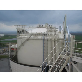 Large Atmospheric Pressure Cryogenic Liquid Storage Tank 50000m3 Lin/Lng/Lox/Lpg/Lar Flat Bottom Tank