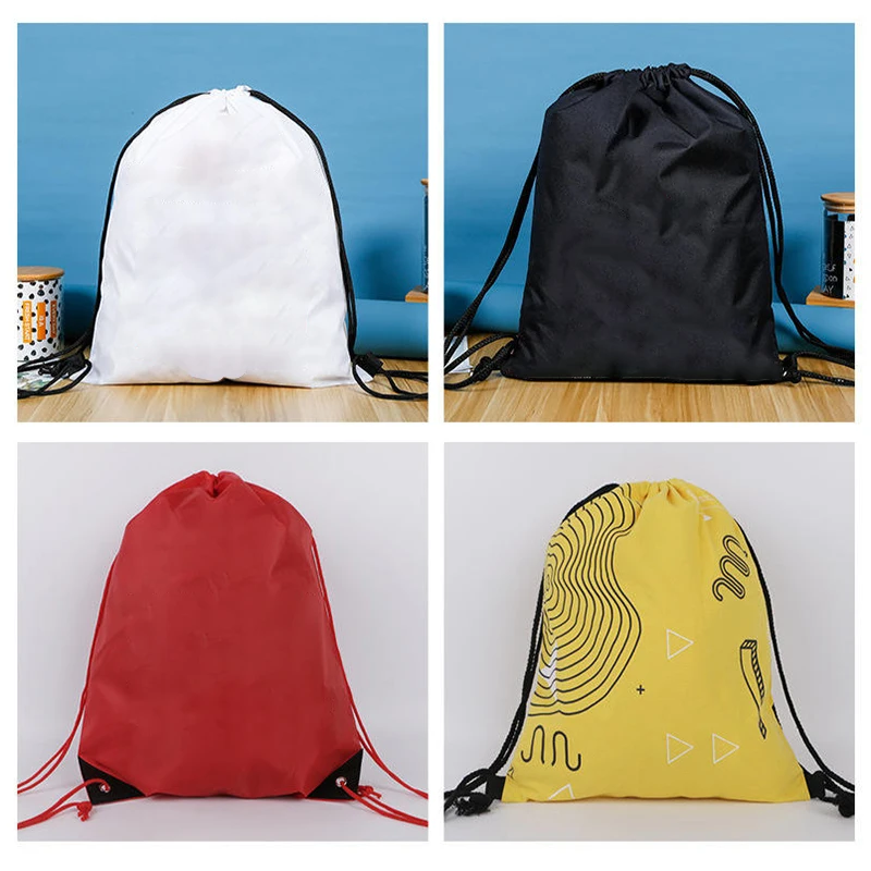 Custom Logo Printed Cheap Polyester Drawstring Bag Gym Sports Draw String Bags Non Woven Sport Backpack Drawstring Bag Promotion details