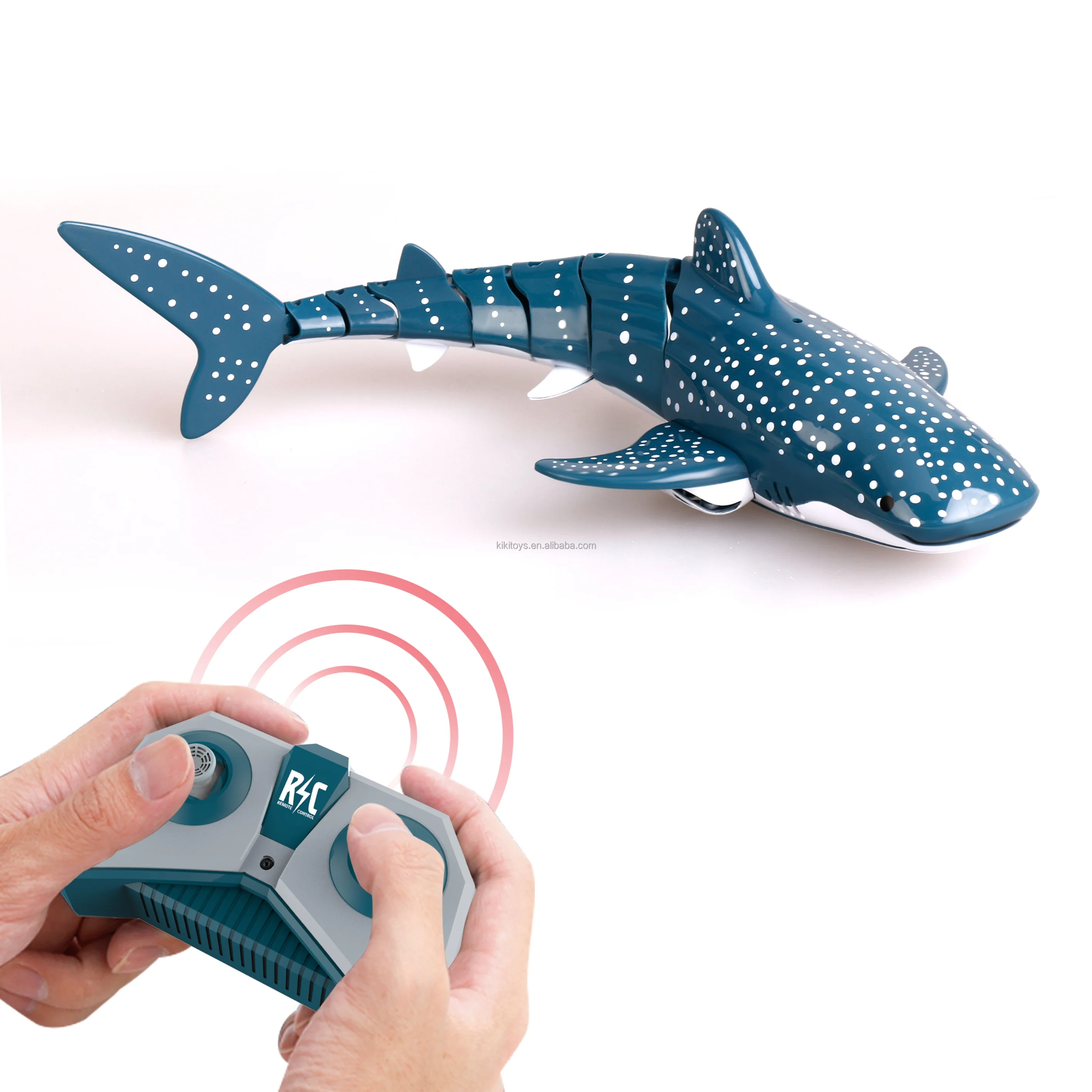 新しい2.4GHzリモートコントロールクジラのおもちゃ、1:16