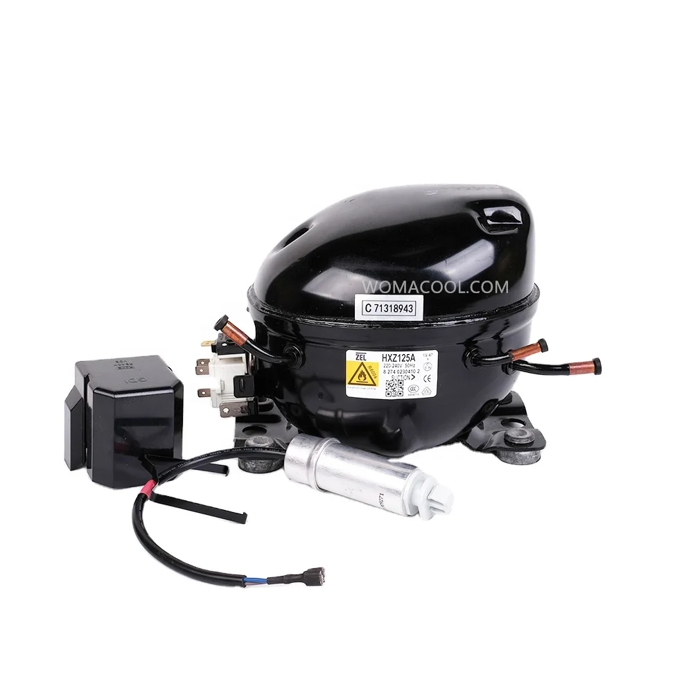 §s§ Zanussi ZEL HXZ125A 220-240V R600A 1/6HP Refrigerator Compressor