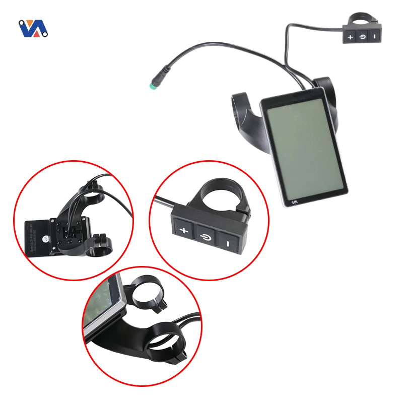 NEW IMAGE 20inch 500W E-bike Display for OUXI V8 Fat Bike V3.0 EU Version With 25KM/H LCD Display Dashboard Replacement