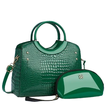 New Arrival sac a main femme Fashion PU handle ladies bag set Animal Grain woman bags luxury handbags