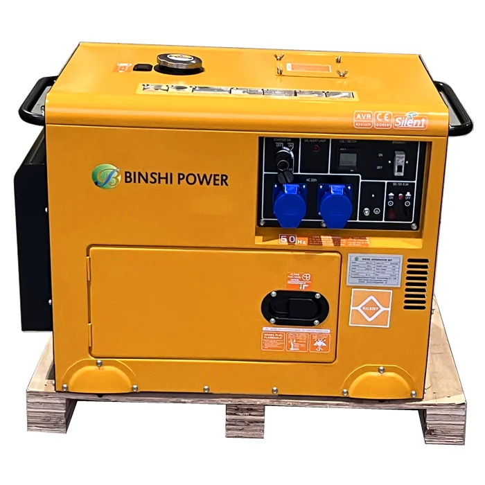 高品質工場直販格安価格7kva静音ディーゼル発電機7kw小型ポータブル