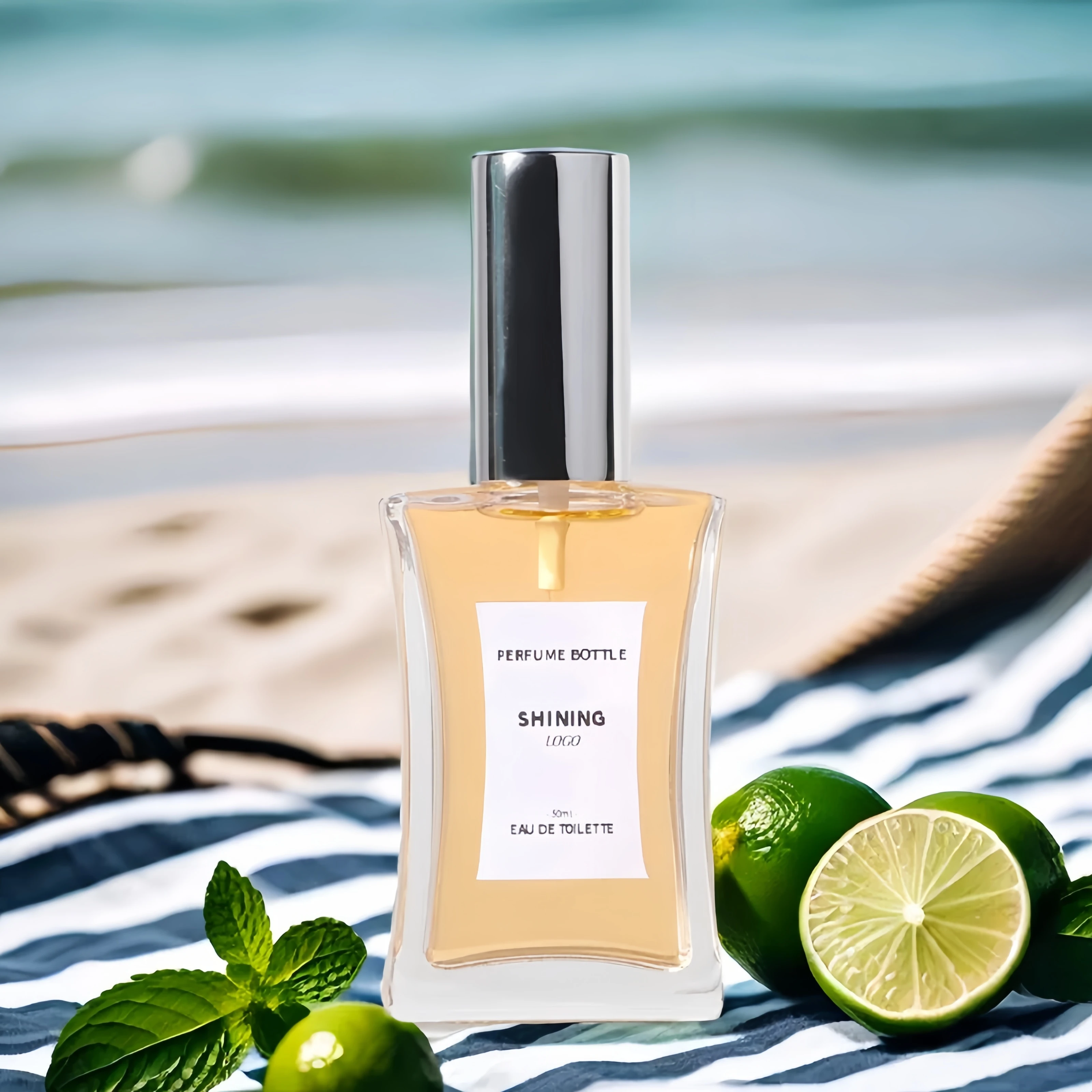 30ml 50ml 100ml Empty Luxury Popular Design Glass Perfume Oil Bottle With Sprayer and Lid