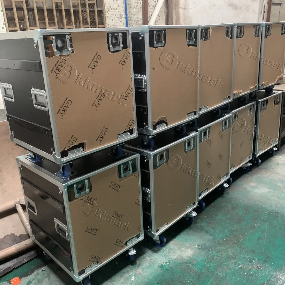 KKMARK 17'' 19'' 6RU ラックフライトケース - ポータブルな持ち運び用