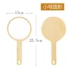 Natural wood color - small round