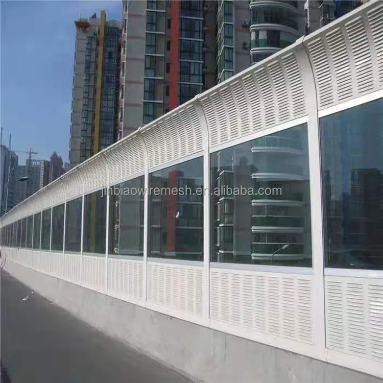 Modern Design Acrylic and PVC Noise Barrier Metal Sheet Transparent Wall Acoustic Sound Barrier for Outdoor and Highway Use