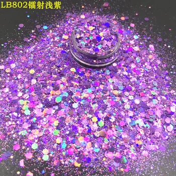Chunky holographic glitter powder for printing craft gift chemical paint,plastic product