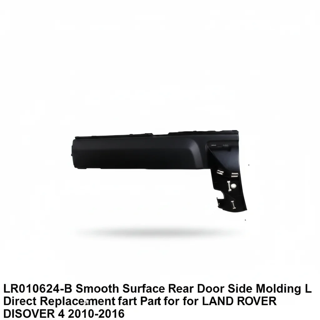 Rigenstar LR010624-B Smooth Surface Plastic Rear Door Side Molding L Direct Replacement Part for LAND ROVER DISCOVERY 4