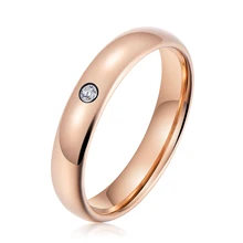 In Stock Factory Price Tungsten Carbide Fashion Rings Silver/ Rose Gold Rings Accessories Women Wedding Ring Jewelry For Women