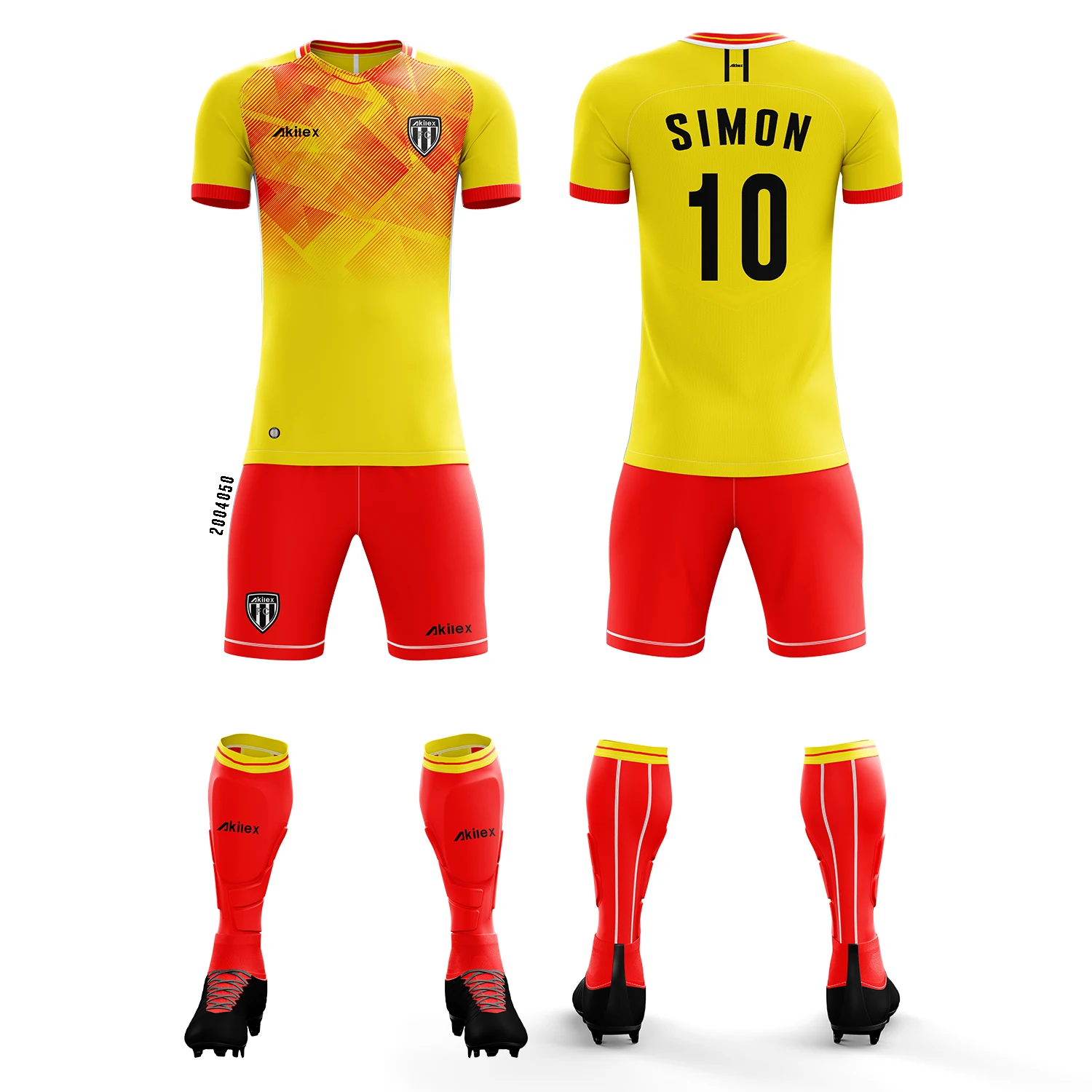 Free Design OEM Soccer Jerseys Sublimated Pattern Sportswear Reversible Club Shirt Football Kit