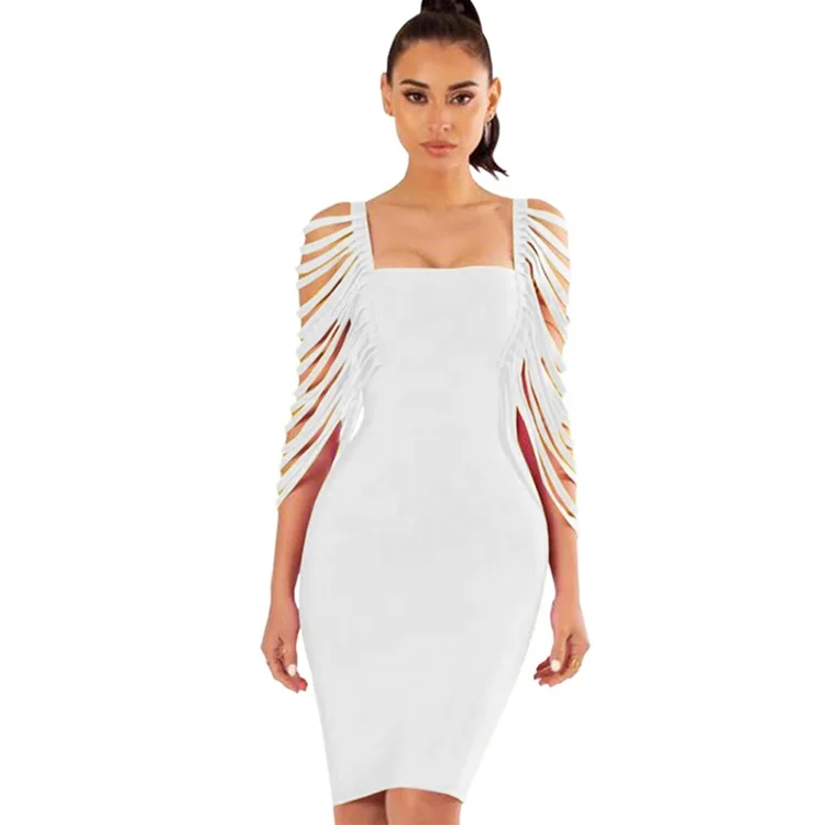 Off Shoulder Casual Dress Cloths Latest 
