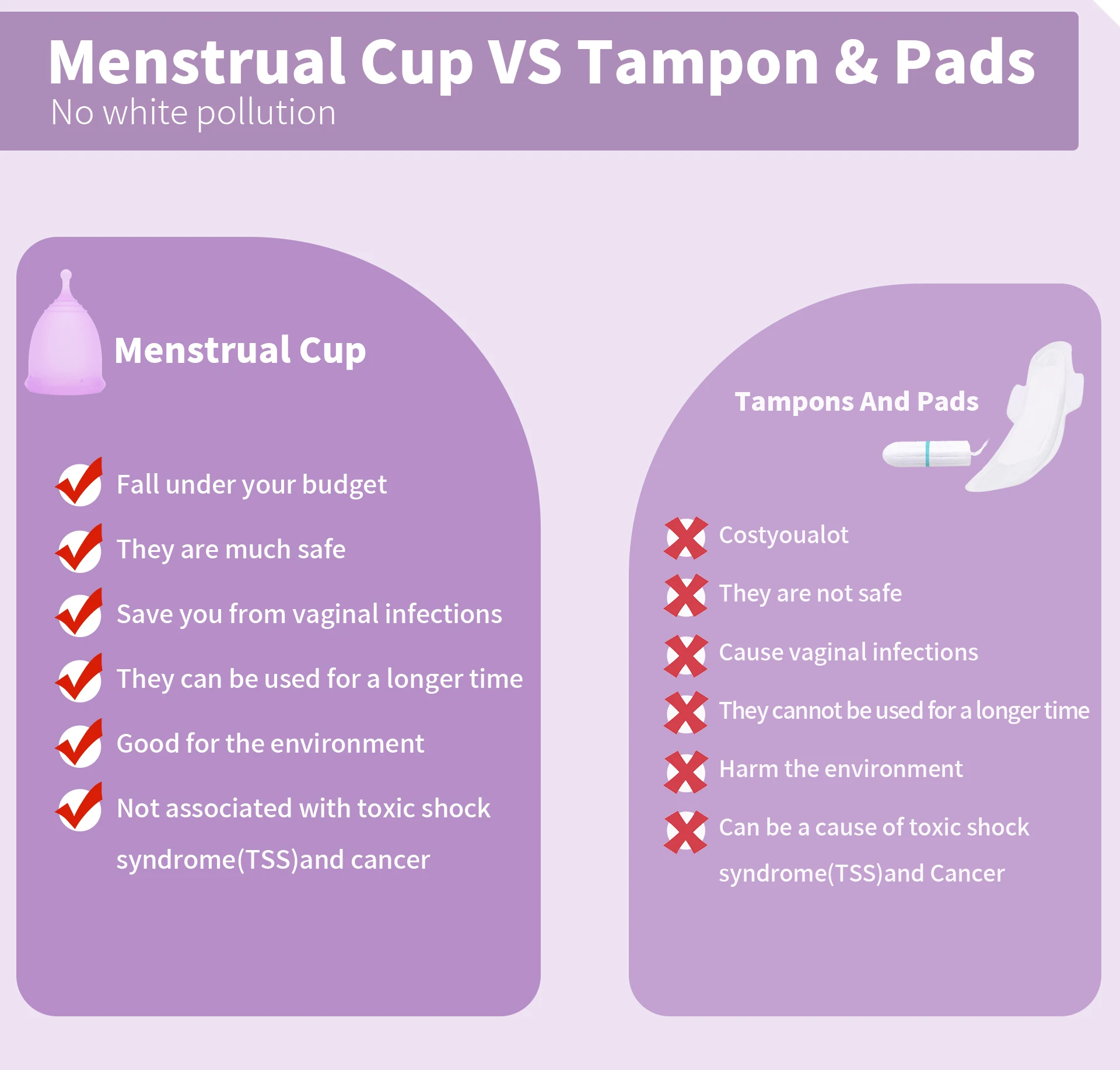 Eco Friendly Organic Silicone Copa Best Menstrual Cup Medical Grade