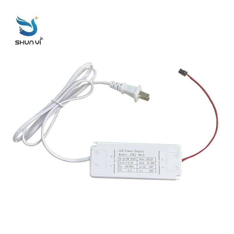 Factory Customized Power Supply 36W15Mmdc12V  Led Transformer Lighting Driver Switching Power Supply