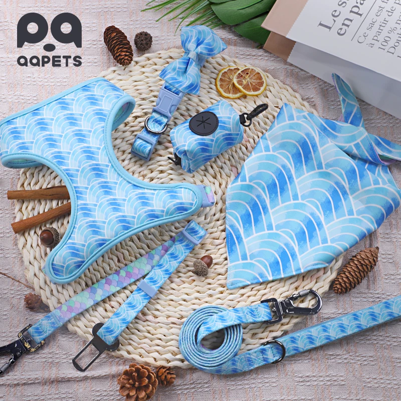 Dog Harness Set Custom Personalized Pet Supplies No Pull Dog Harness