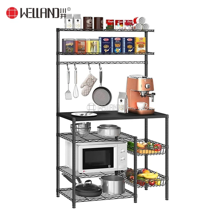 Alibaba.com: 6-layer metal kitchen rack, microwave oven stand and spice ...