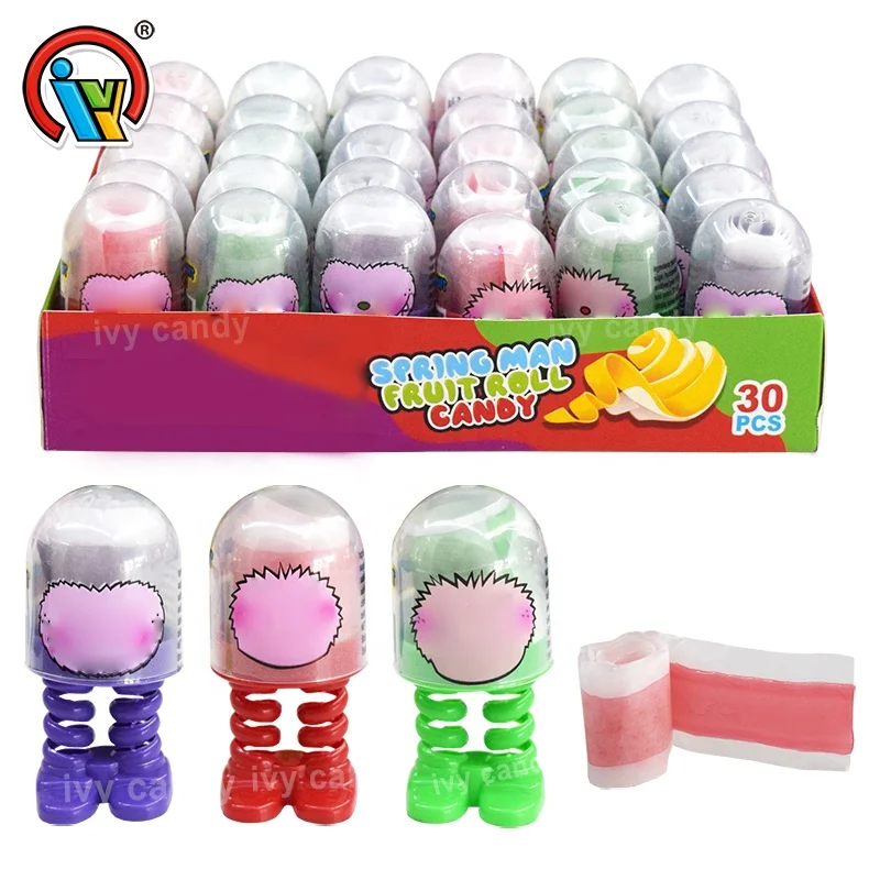 Spring Kids Toy with Gummy Roll Candy for Fun & Sweetness