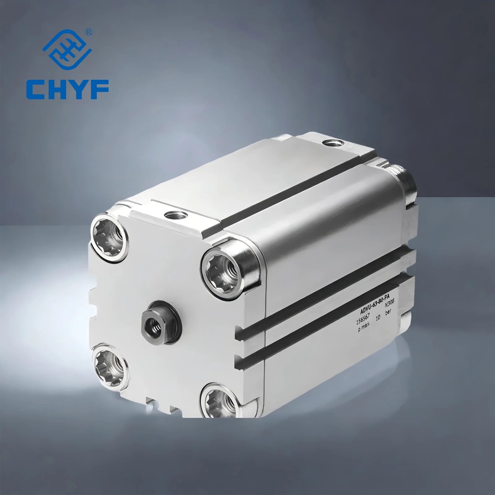CHYF Compact Cylinder Metric ADVU Series Single or Double Acting Cylinder