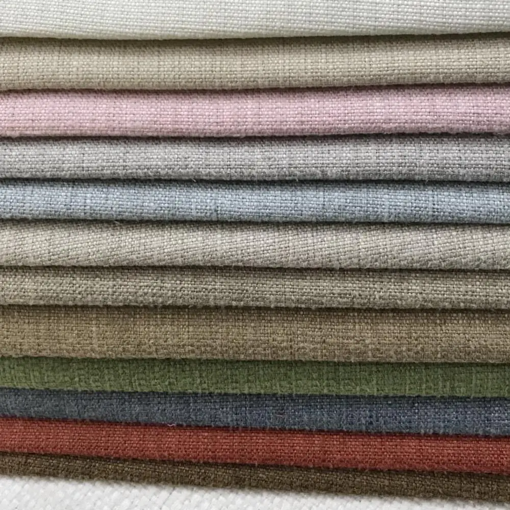 Однотонные льняной подушки декоративные ткани