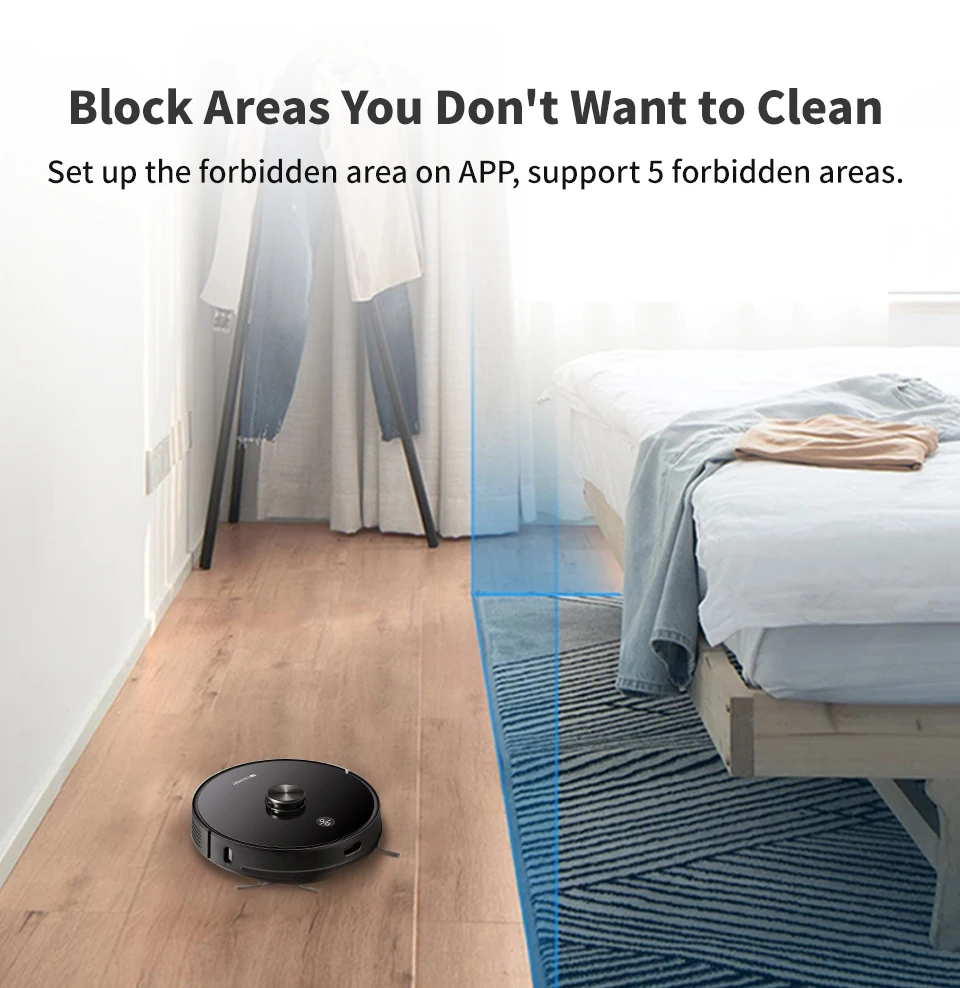 Proscenic M7pro Laser Navigation Robot Vacuum Cleaner 2700pa With Wet