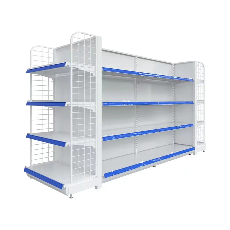 Store Rack Legs Retail Light Duty Store Rack Gondola Supermarket Shelves Durable Double ...