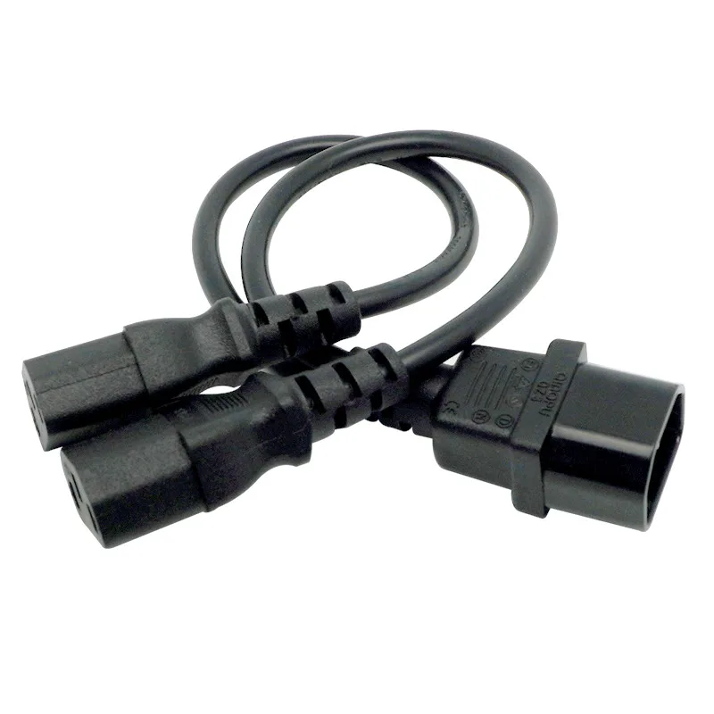 Mxzzand Câble d'alimentation répartiteur Y IEC320 C14 mâle vers 1 15R