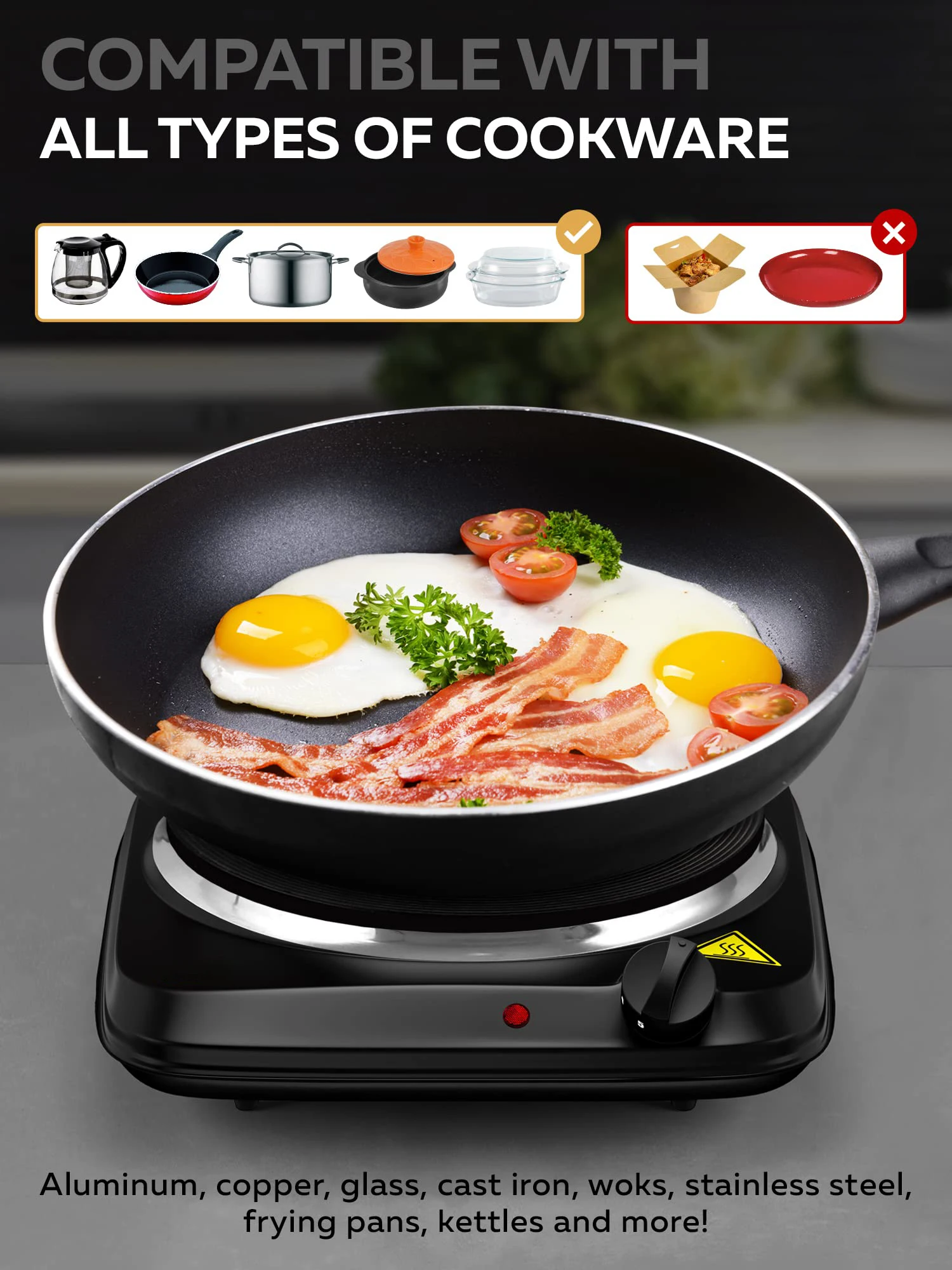 Portable Stove Top Cooker Hot Plate Electric Cooking Stove Hot Plate