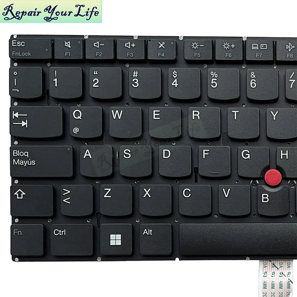 LA Latin No Backlit Laptop Keyboard for Lenovo Thinkpad T14s Gen 3 E14 R14 Gen5 T14p Gen1 E14 GEN 5 SN21D68672 Keyboard