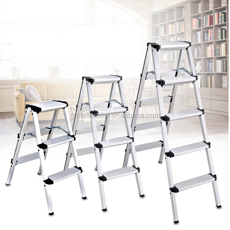 7step Ladder 7 Steps Folding Aluminium Telescopic Ladder - 300 Lbs Capacity