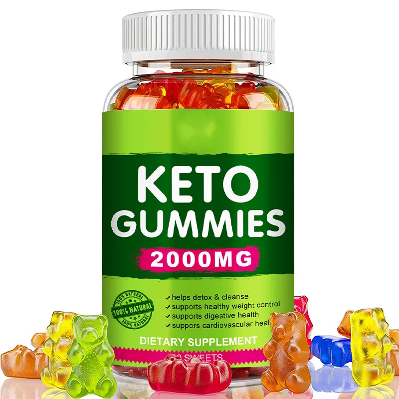 OEM/ODM Factory Custom  Keto Gummies Ketone Fat Burner Green Apple Cider Vinegar Weight Loss Products Keto Bear Gummies