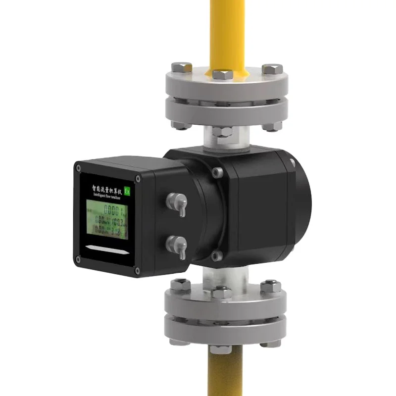 Yunyi Intelligent Digital Hart Flowmeter High Precision Natural Gas Liquefied Carbon Roots Meter LCD for Air Water Oil-OEM
