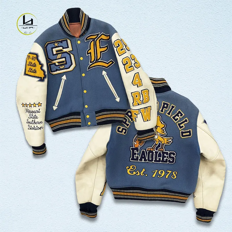 Men's Clothing Manufacturer Wholesale College Team Letterman Jacket ...