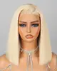 613 blonde-5x6 lace-blunt cut