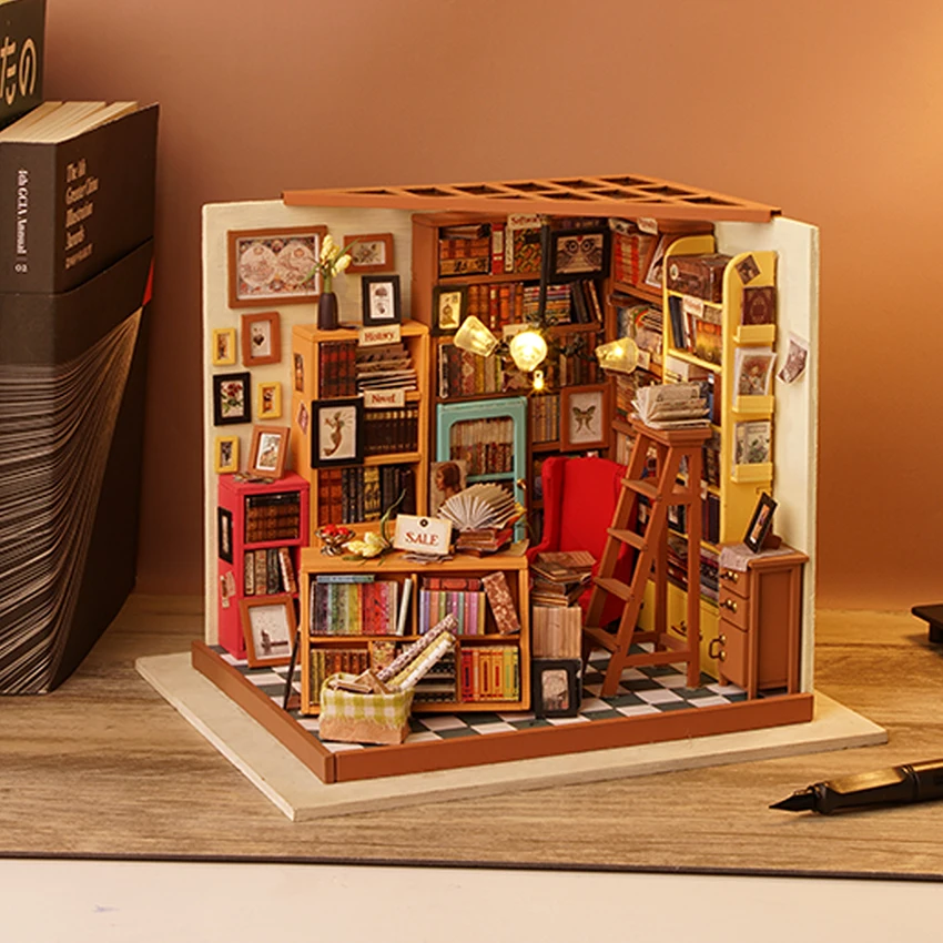 Robotime Rolife USA Stock DIY 3D Wooden Puzzle Toy DG102 Miniature Doll House Kit