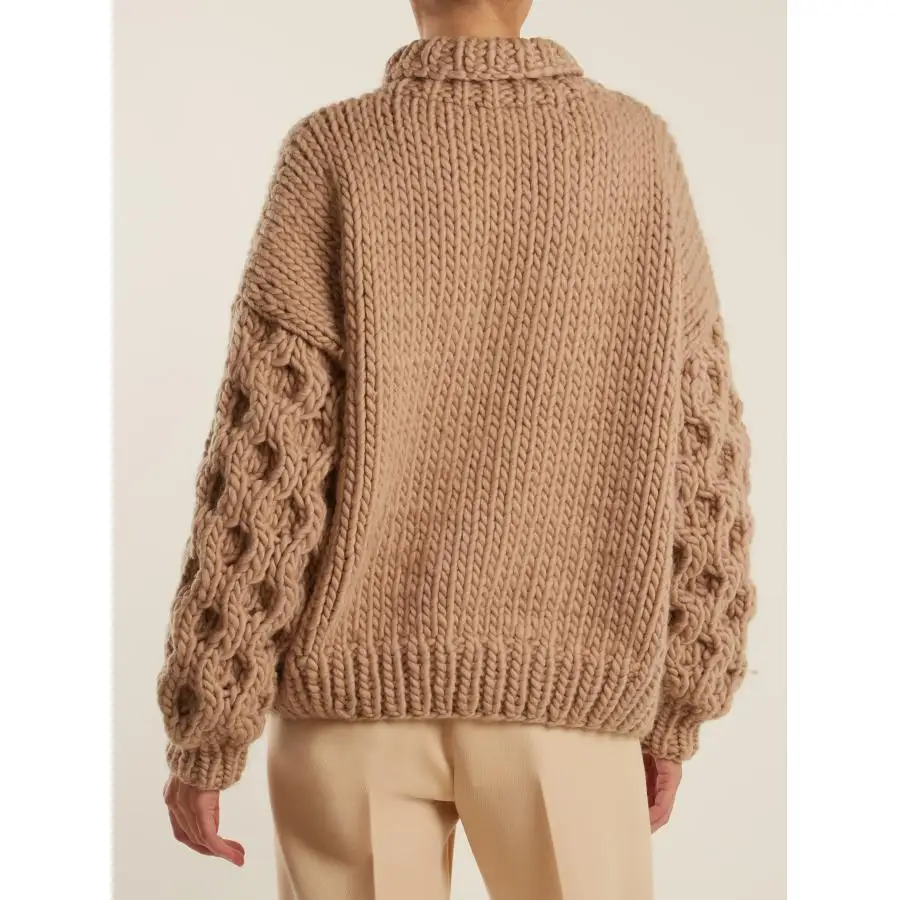 Korean Design Pullover Sweater Multicolour Hand Knitted Sweater Jumper for Women