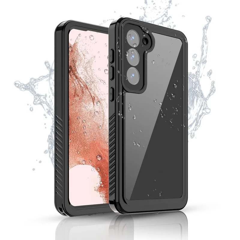 Waterproof TPU+PC Case For Samsung Galaxy S24 S23 S21 Plus Ultra Outdoor Use Shockproof Drop-Resistant Minimalist Clear Design