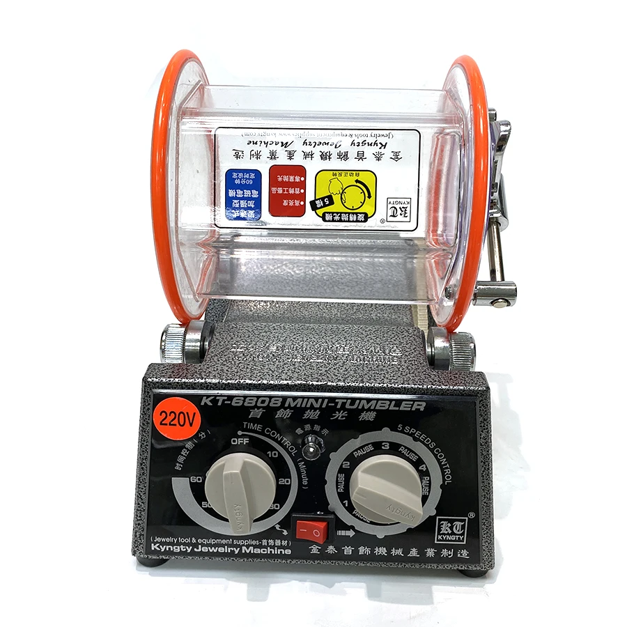Jewelry Tools Polishing Machine KT-6808 Mini Rotary Tumbler