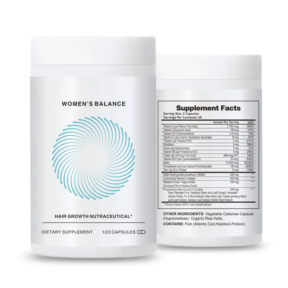 Oem/odm/obm Women's Hair Growth Supplement Clinically Proven Hair ...