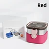 Caja de color rojo-inglés.