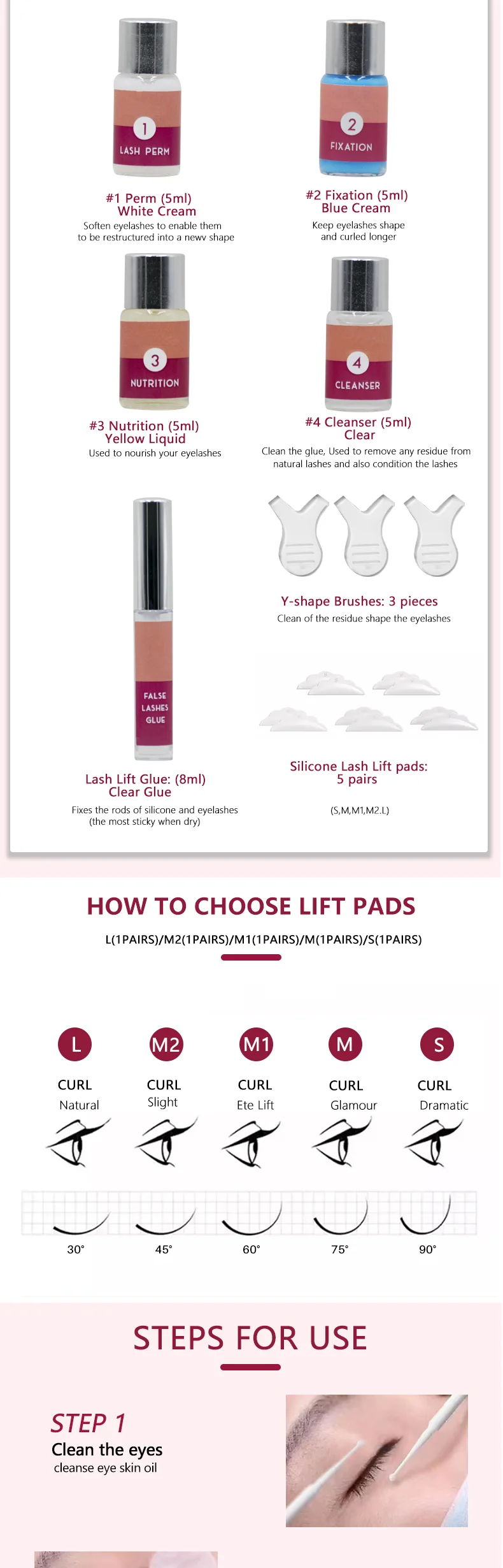 Eyebrow Keratin Mascara Tint Set Private Label Lashlift Perming