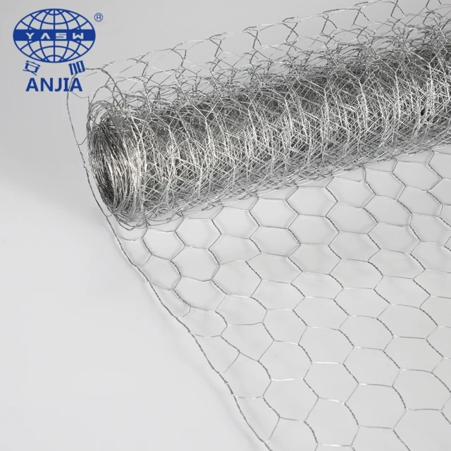 Professional galvanized hexagonal wire mesh wire fence net welded wire mesh gabion mesh animal farm fence poultry cages