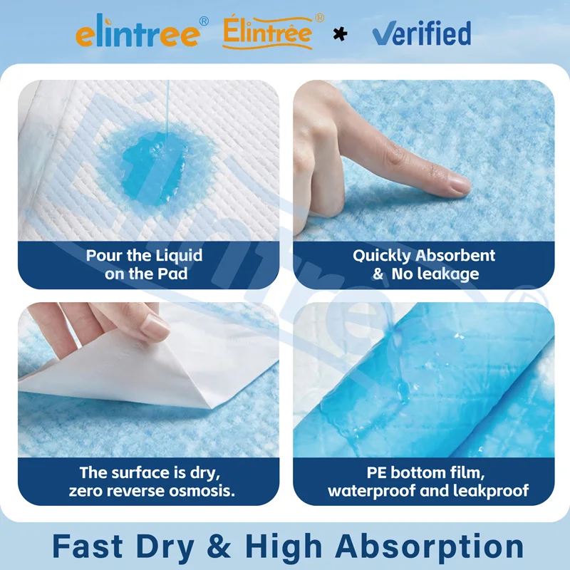 elintree bamboo underpads fast absorption design