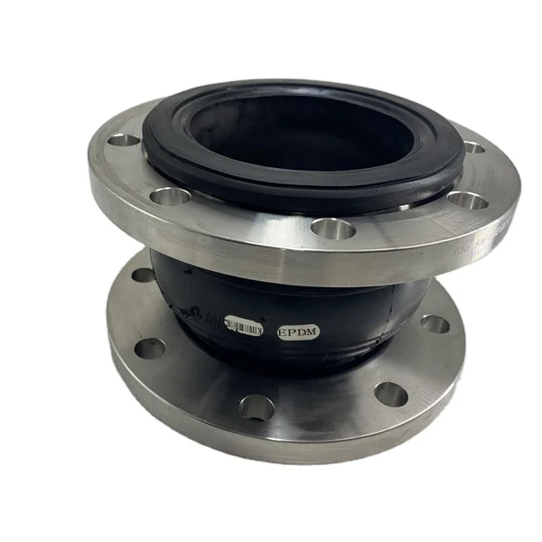 Bellow Expansion Joint Connector Industry Round Flanges Pipe Fittings Single Sphere Price Epdm Flanged Type Flexible Rubber