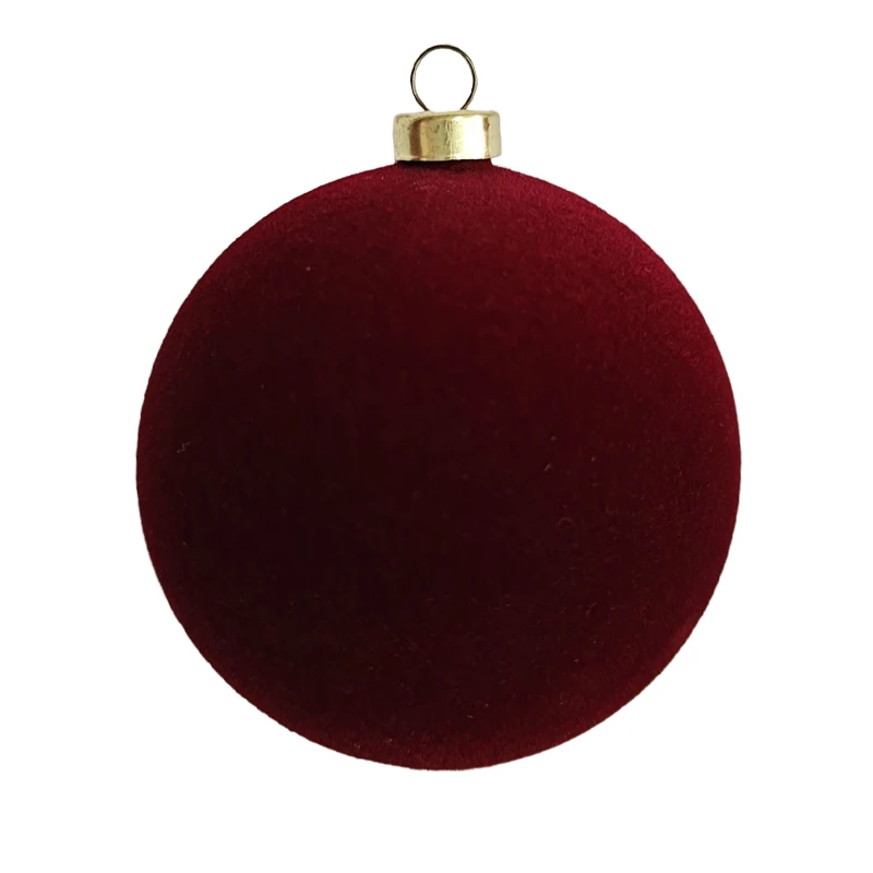 Wholesale Christmas Ornaments Festive Luxury Color Ball Velvet Soft