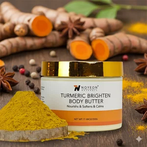 Glowing Skin Products Custom Logo Low MOQ Turmeric Brightening Body Butter - Natural Skincare Solution Oem Skincare