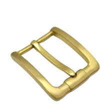 Carosung Custom Square Single Pin Buckle for Leather Belt Solid Brass Belt Buckle for Men