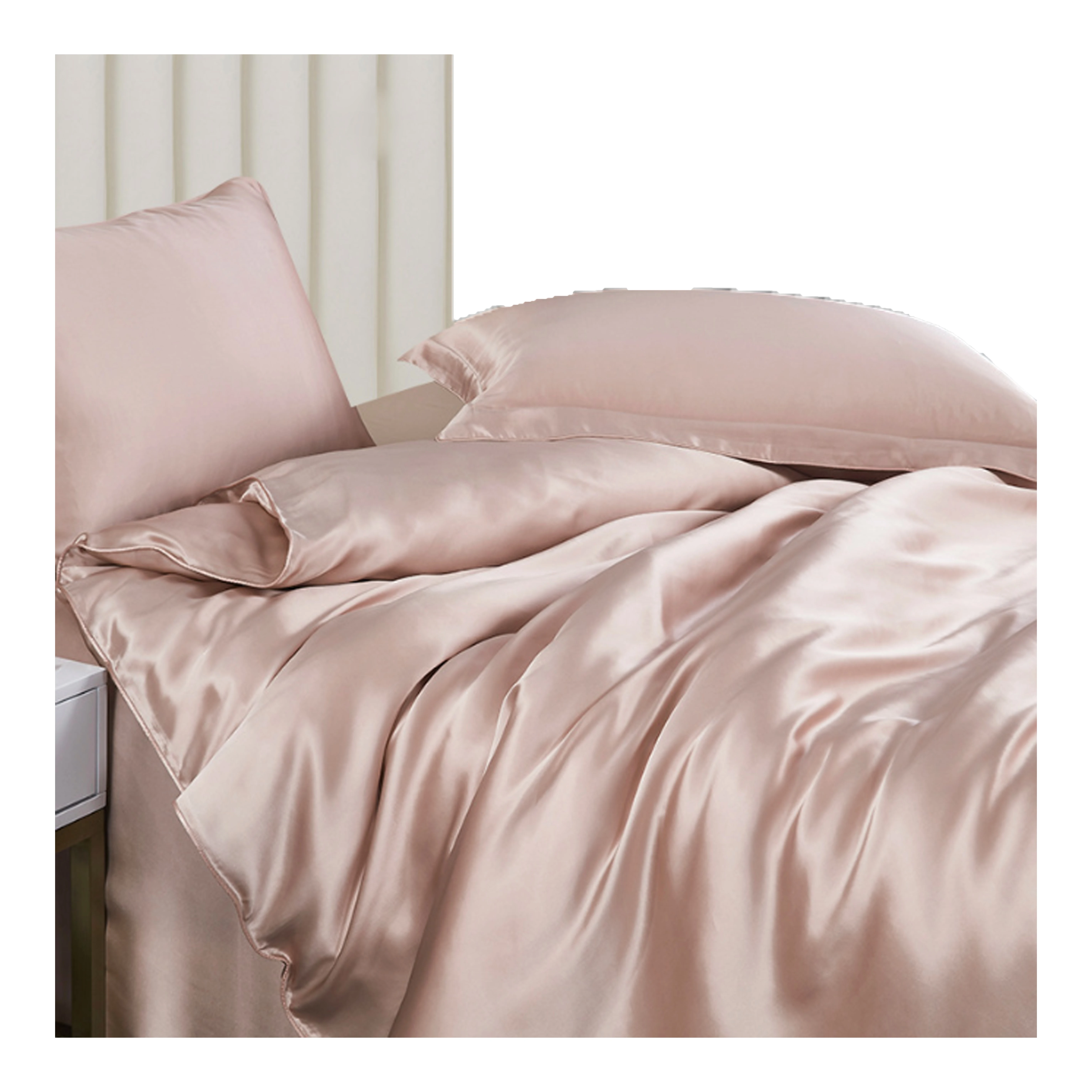 Luxury Smooth Queen King Size Bamboo Fabric Duvet Cover+Pillowcase+Bedsheet Bedding Set