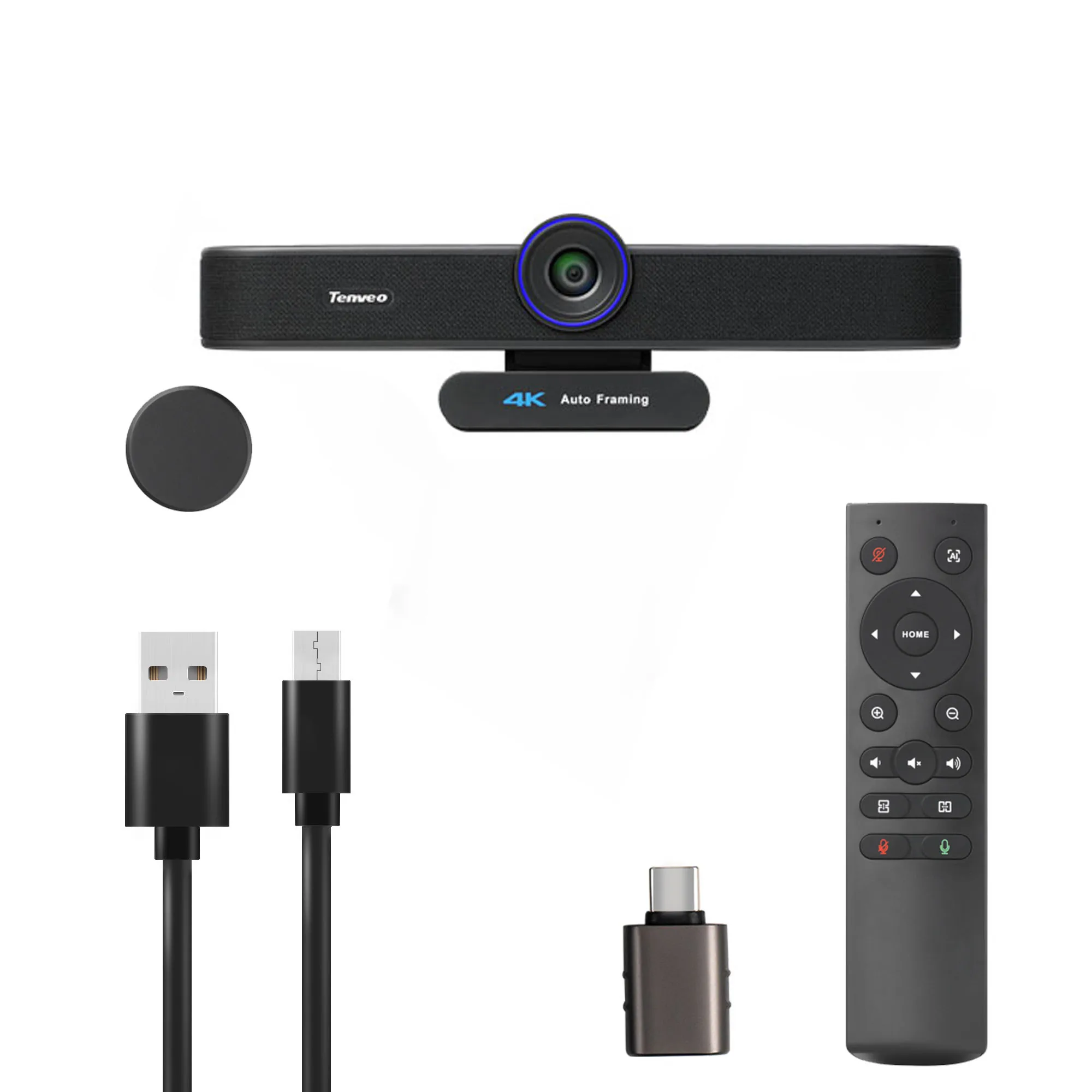 Webcam tenveo va300c uhd, câmera que conecta e joga uhd tudo em um