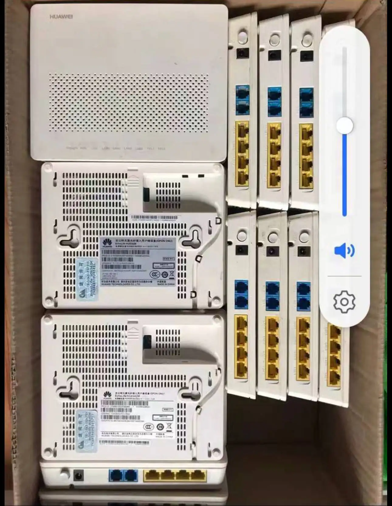 Used Hg8240f/hg8342r Original 4 Fe+2pots Ftth Fiber Optic Network ...