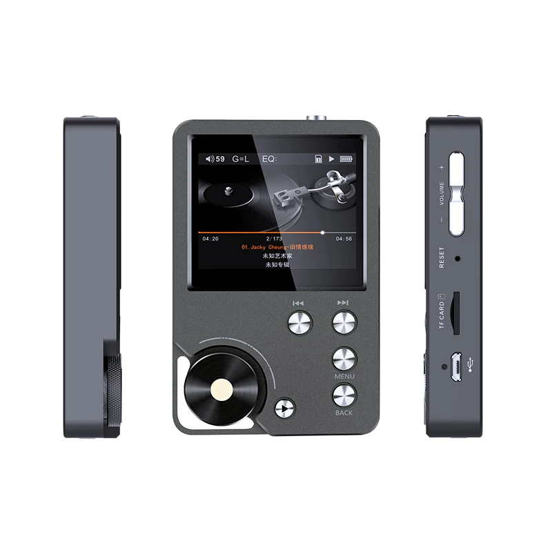 SHMCI Professional Music Audio Player Max Supports 128G TF Card DSD256 Lossless Hifi Player